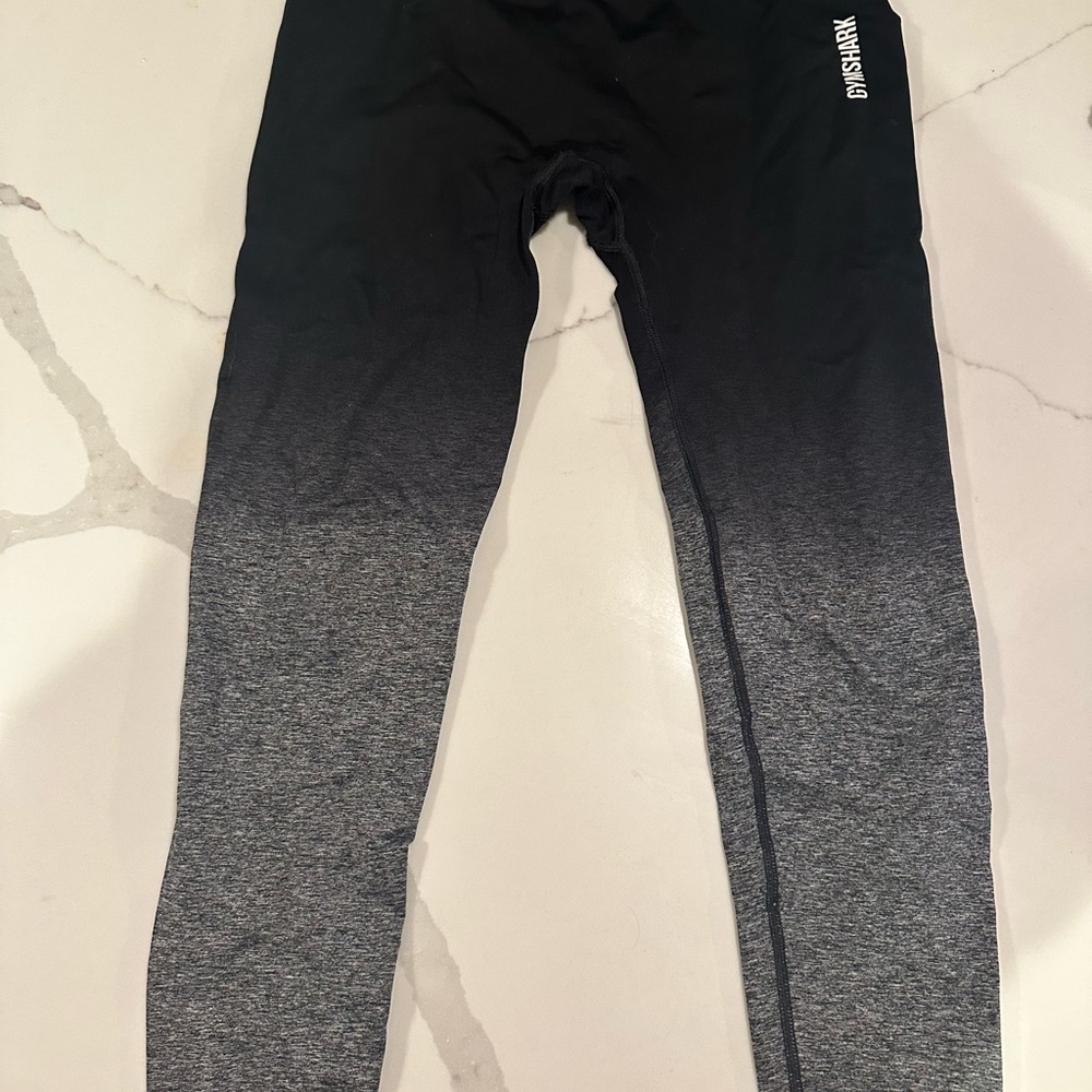 Gymshark Women’s Ombre Black and Gray Leggings